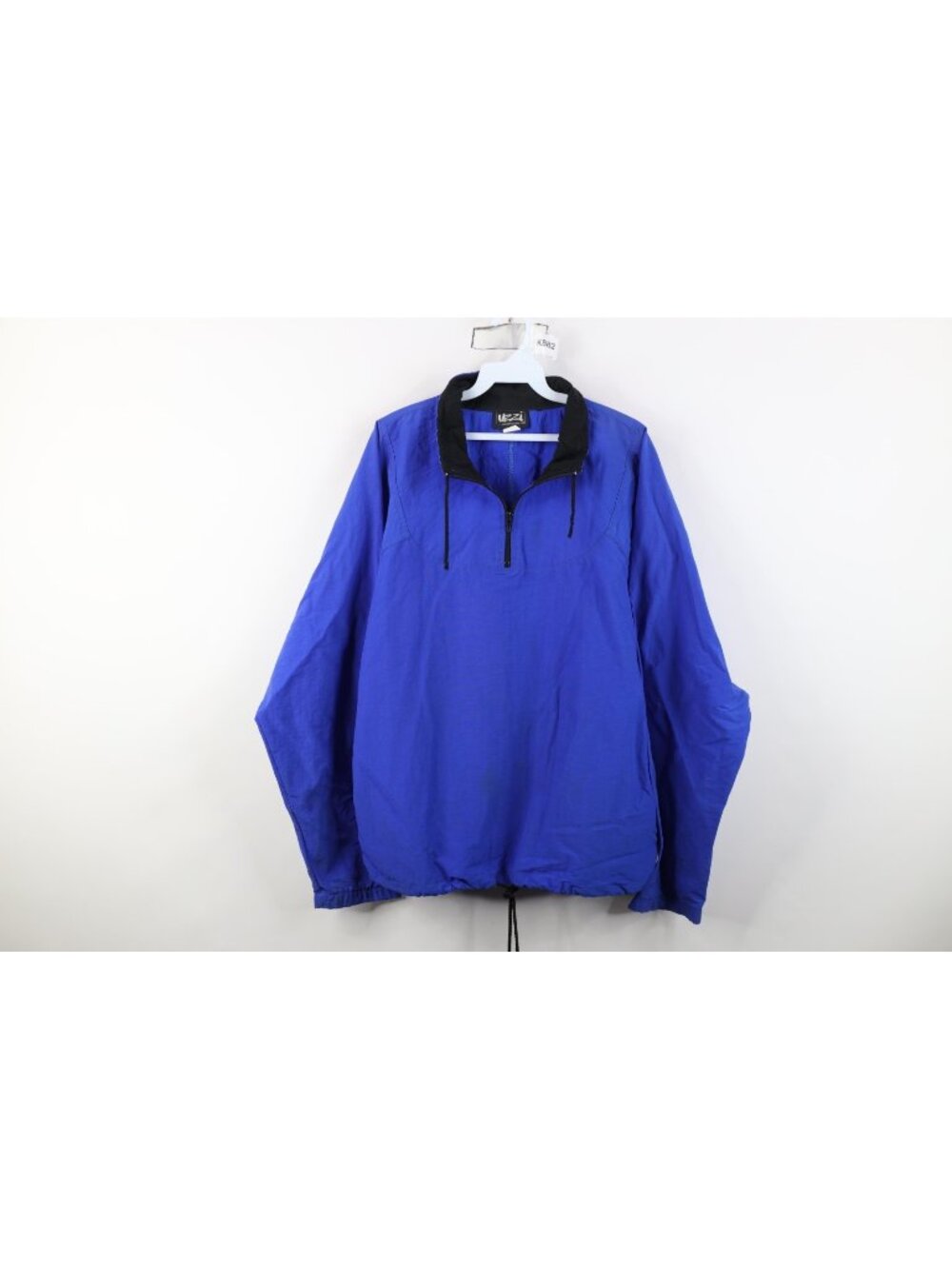 Vintage 90s UZZI Mens S / M Distressed Sailing 1/4 Zip Windbreaker Jacket USA